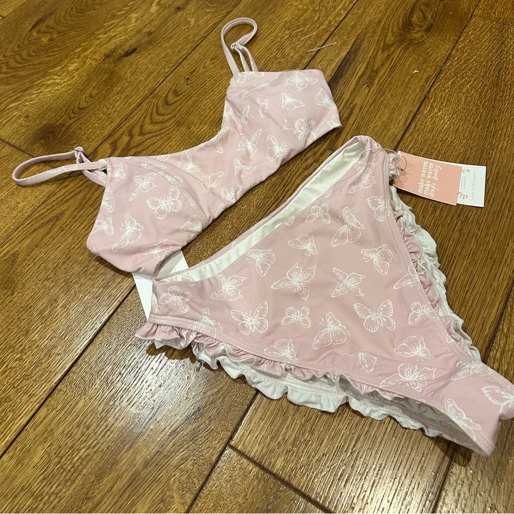 Dippin Daisys Pink Butterfly Bikini